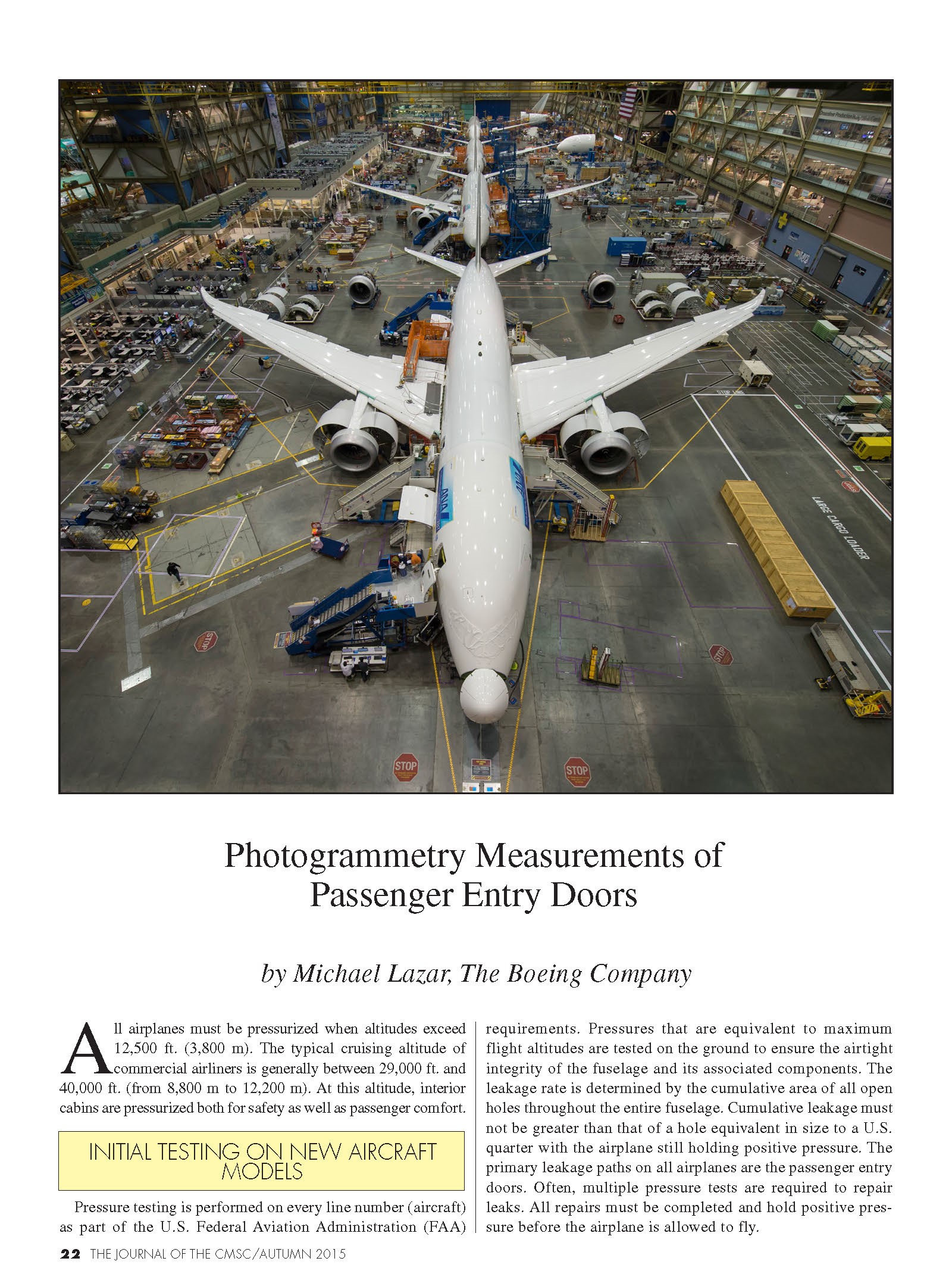 Photogrammetry Measurements of Passenger Entry Doors